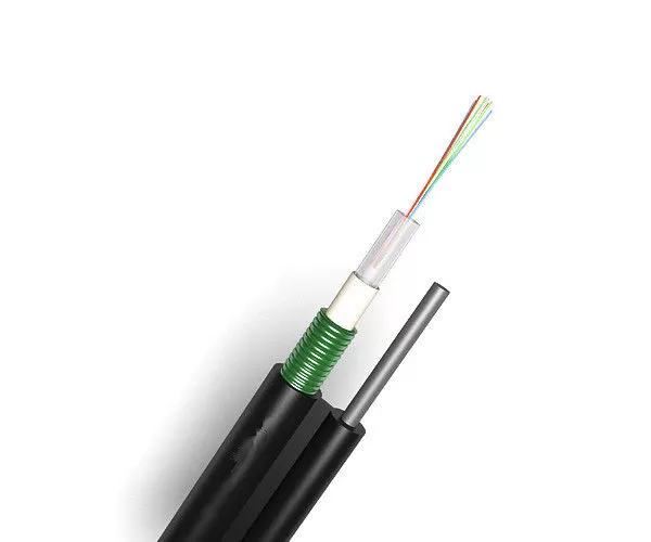 Tube lâche échouant le câble optique extérieur de fibre de soutien GYTC8S d'individu du schéma 8 avec le fil d'acier du solide 1.0mm 1