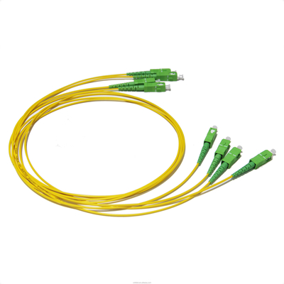 Correction optique de fibre de Sc APC-SC RPA attacher le câble du simplex 3.0mm G657A Lszh de mode unitaire