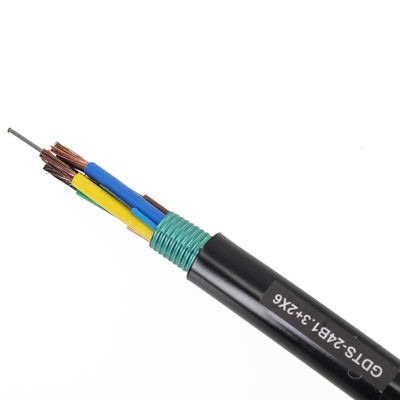 Noyau 2-144 blindé à plusieurs modes de fonctionnement hybride de cuivre des terminaux graphiques GDTA53 du cable électrique de fibre GDTA