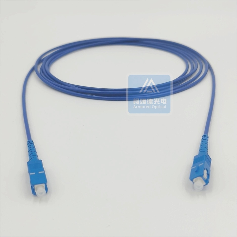 Connector Sc Upc Patch Cord 15m 3.0mm Blue LSZH  Flame Resistant FTTH FTTX