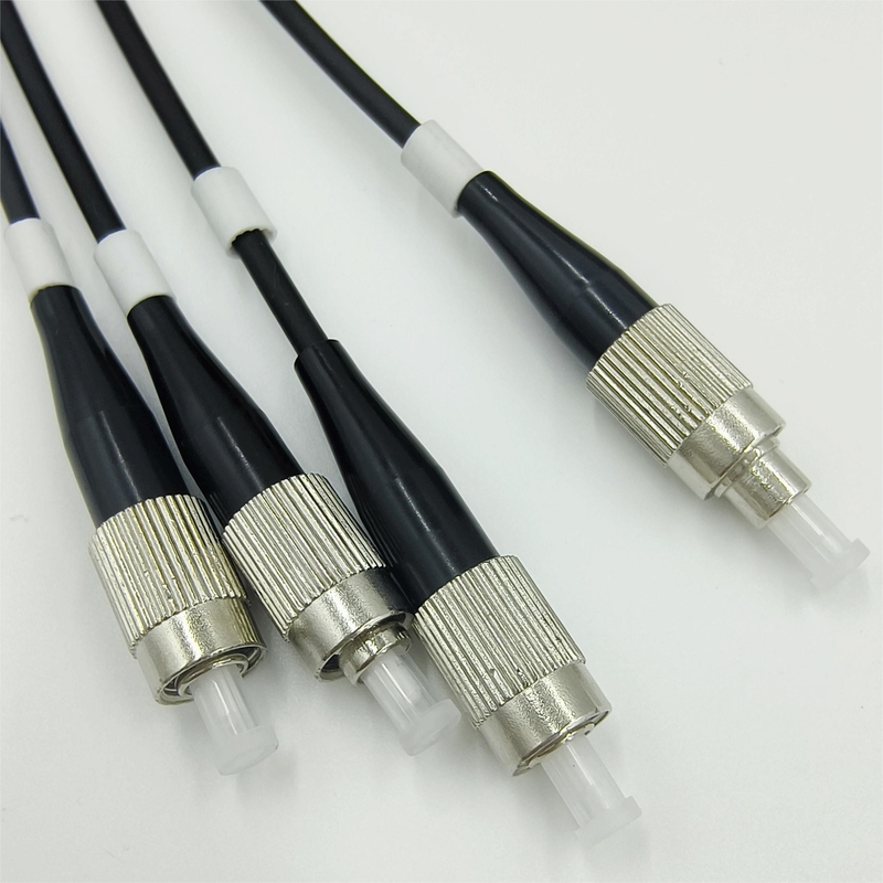4F Armored Patch Cable cord 30m FC 5mm Black LSZH FTTH  Flame Resistant