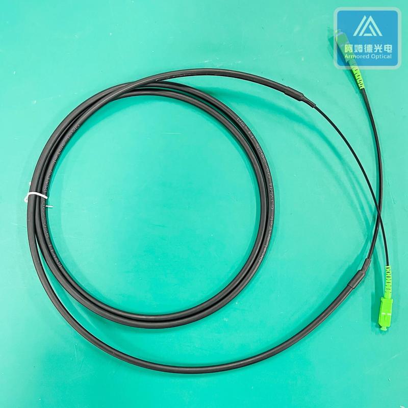 Simplex SM Drop Cable Assembly Black LSZH  Patch Lead
