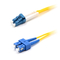 Correction optique de fibre de Sc UPC-LC UPC attacher le câble du duplex 3.0mm G657A Lzsh de mode unitaire