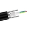 Câble blindé de fibre de GYXTW du câble optique 12 de tube lâche central extérieur de noyau